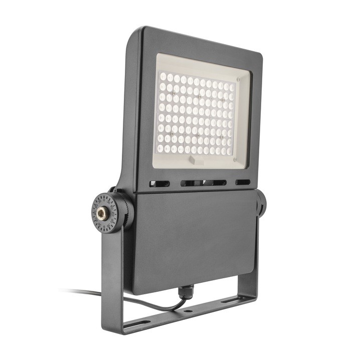 Proiector industrial IP65 LED 100W/ora, 12500lm - 50 000 ore, 4000K lumina naturala, LM-AT-FL04-100, LED Market®, Corp Negru, clasa energetica E