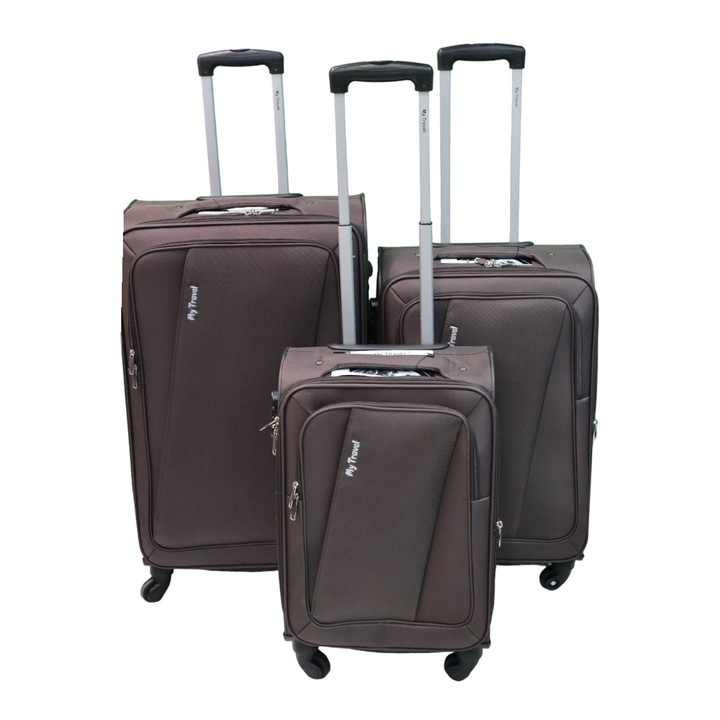 Trolere set, My Travel B-284A trei dimensiuni, 20", 24", 28", coffee
