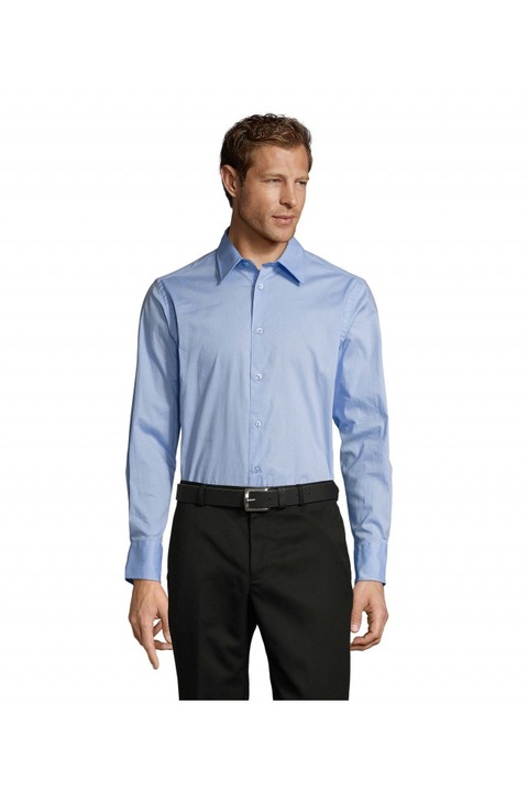 Férfi hosszú ujjú ing, Sol's Brighton - SO17000, Kék