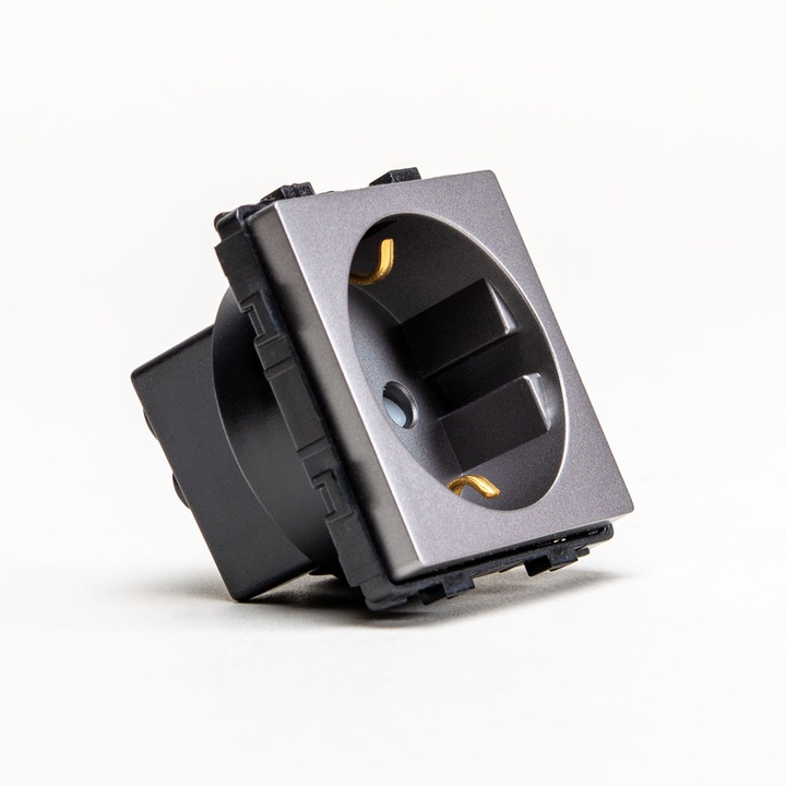 Priza schuko gri 16A, aparataj touch PULSAR NS