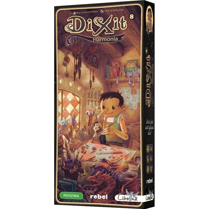 Разширение за настолна игра Dixit 8: Harmonia, REBEL, 84 карти, многоцветни
