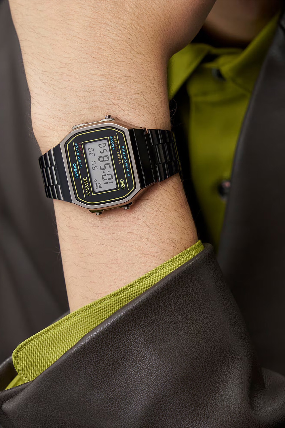 Casio, Квадратен часовник от неръждаема стомана, Сребрист - eMAG.bg