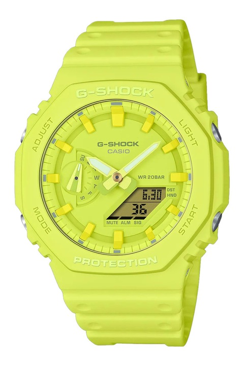 Casio, Унисекс кварцов часовник G-Shock, Жълт