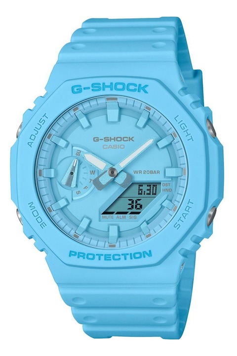 Casio, Ceas quartz unisex G-Shock, Albastru pastel