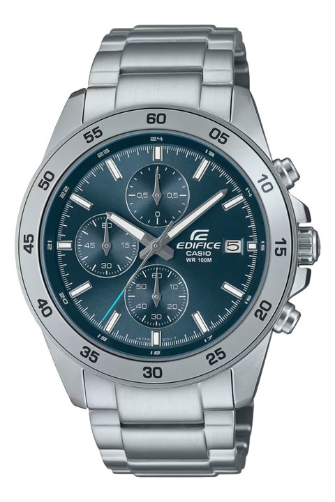 Casio, Ceas cronograf din otel inoxidabil, Argintiu