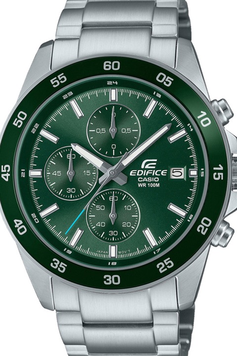 Casio, Ceas cronograf din otel inoxidabil, Argintiu