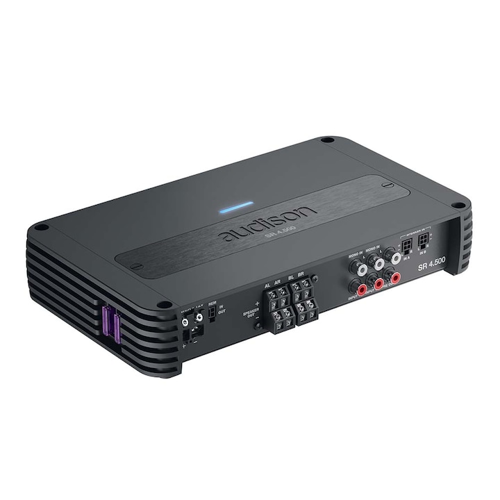 Amplificator auto, Audison SR 4.500, 5 canale, Inalta putere, Gri