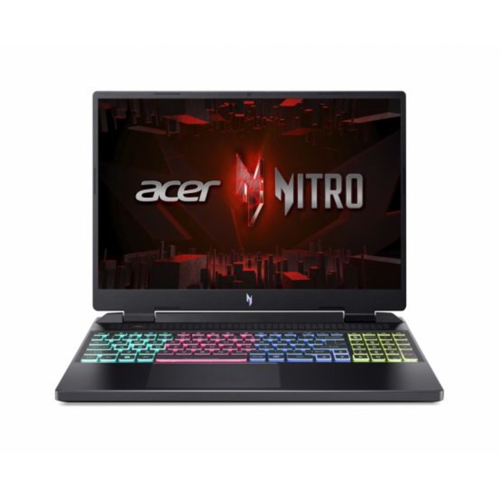 Laptop Acer Nitro 16 AN16-51, 16 inch 1920 x 1200, Intel Core i7-13700H 14 C / 20 T, 3.7 GHz - 5.0 GHz, 24 MB cache, 16 GB DDR5, 512 GB SSD, Nvidia GeForce RTX 4050, Free DOS