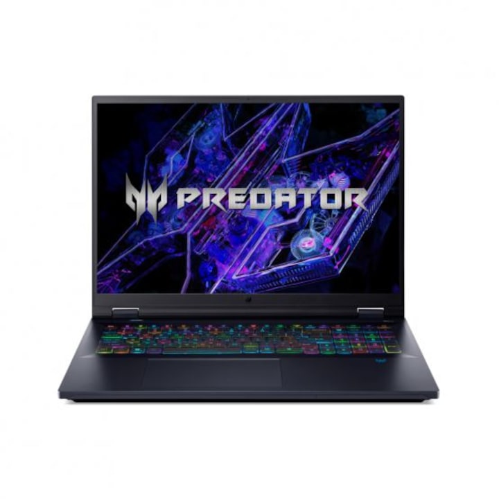 Laptop Acer Predator Helios 18 PH18-72, 18 inch 2560 x 1600, Intel Core i9-14900HX 24 C / 32 T, 2.2 GHz - 5.8 GHz, 36 MB cache, 32 GB DDR5, 1 TB SSD, Nvidia GeForce RTX 4080, Free DOS