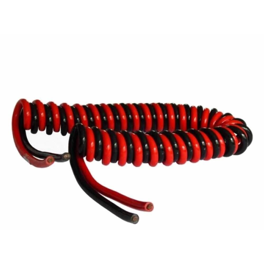 NATO Cavo A Spirale 24V Per Camion, 2 Pin, 2x35 Mm², Lunghezza 4 Metri, Materiale In Rame, Connettori In Metallo, Resistente Da -40°C A +80°C.
