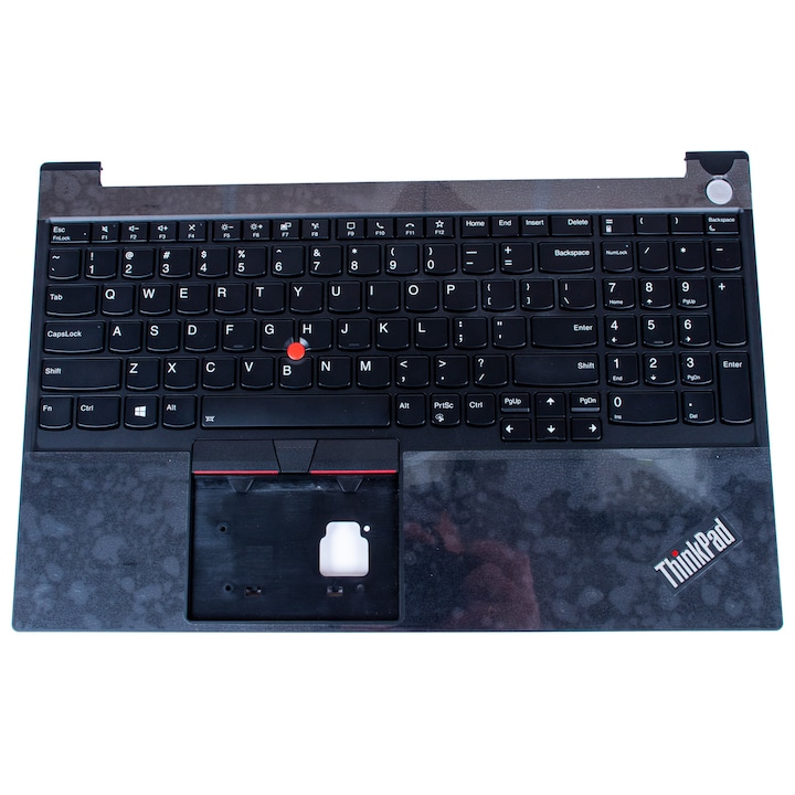 Поставка за длани с осветена клавиатура, Lenovo, ThinkPad E15 gen 2/3/4, QWERTY PL, черен, 15.5"