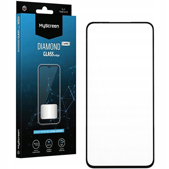 Védőfólia, MyScreen, Diamond Glass Edge Lite Full Glue Samsung Galaxy A35, 9H, 15,7x7,33 cm, fekete