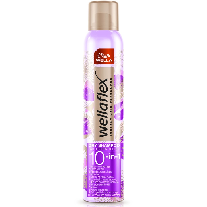 Сух шампоан Wellaflex Wild Berry Touch, 180 мл
