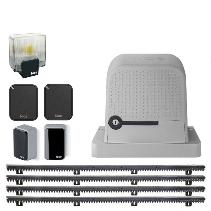 Kit automatizare poarta culisanta Nice RO600KLTKITFULL, 600 kg