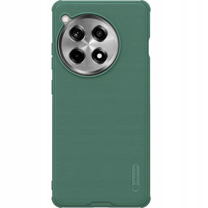 Калъф за телефон, Nillkin, поликарбонат, за OnePlus 12R, тъмно зелен, съвместим с MagSafe