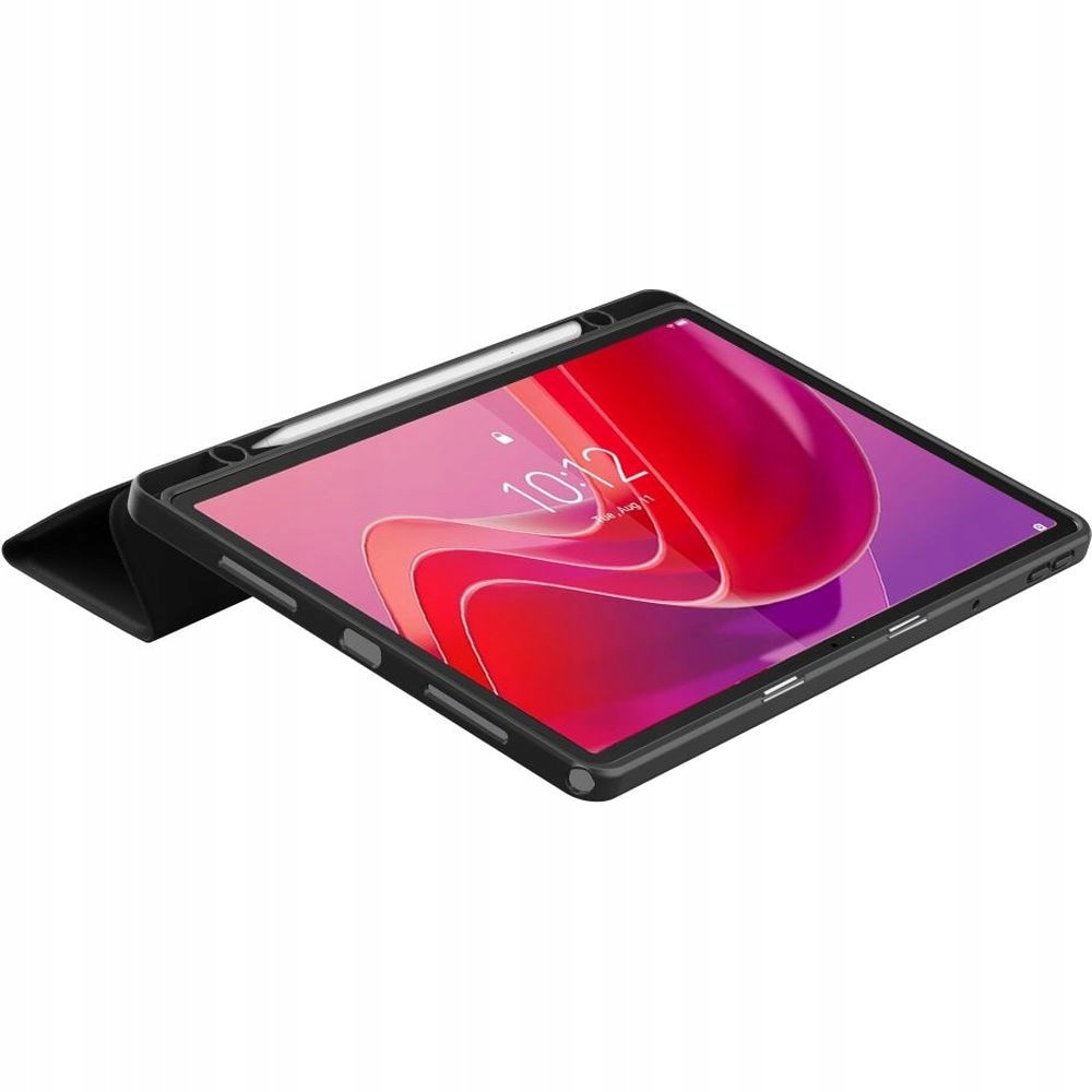 Husa tableta, Tech-Protect, Poliuretan/Piele ecologica, Compatibil cu Lenovo Tab M11, Negru
