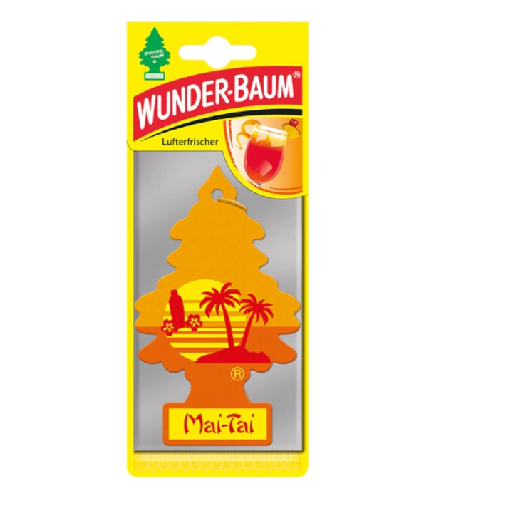 Wunder-Baum légfrissítő - Mai-Tai 5 csomag és mikroszálas kendő 30x40cm