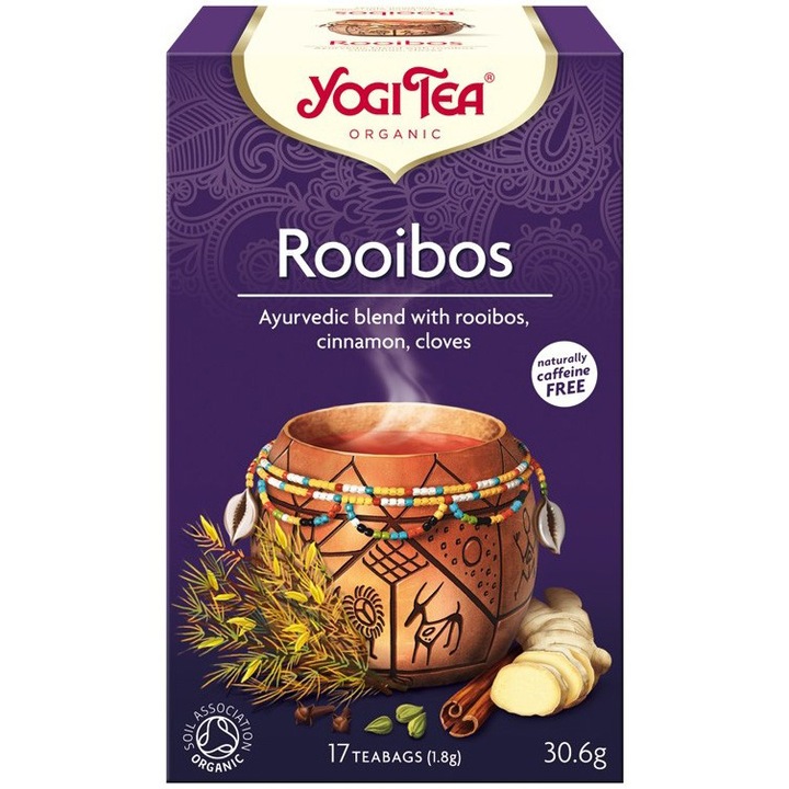 Био чай Yogi Tea Rooibos, 17 пакетчета, 30.6гр