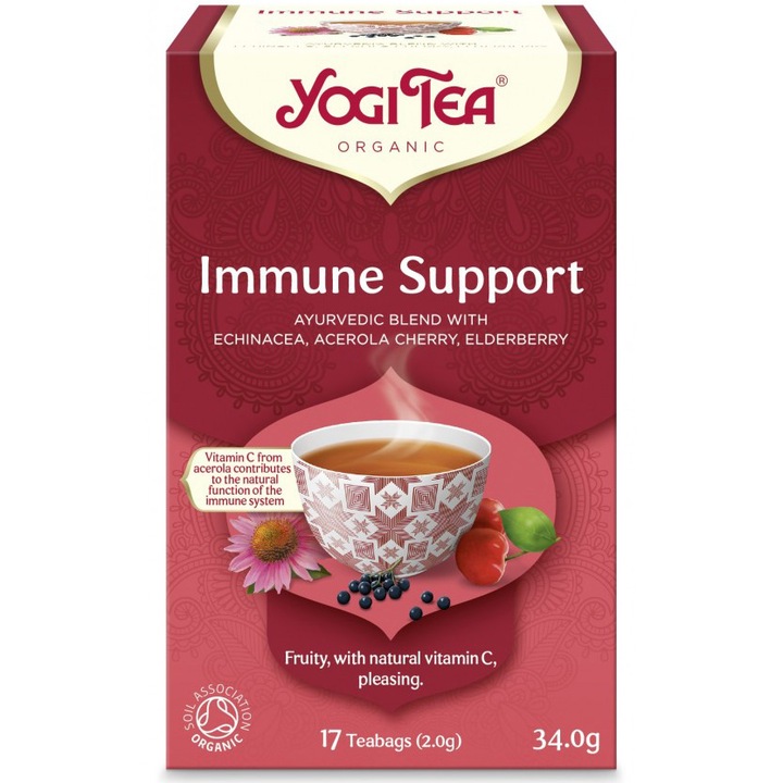 Био чай Yogi Tea Immune Support, 17, 34.0гр