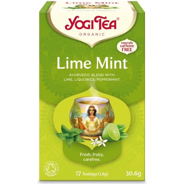 Ceai bio Lamaie si Menta, 17x 1.8g, Yogi Tea, 30.6g