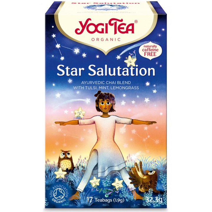 Био чай Yogi Tea Star Salutation, 17 пликчета по 1.9 гр, 32.3 гр