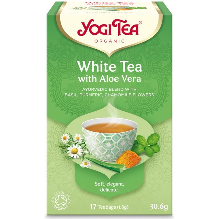 Био бял чай Yogi Tea, С алое вера 17, 30.6гр