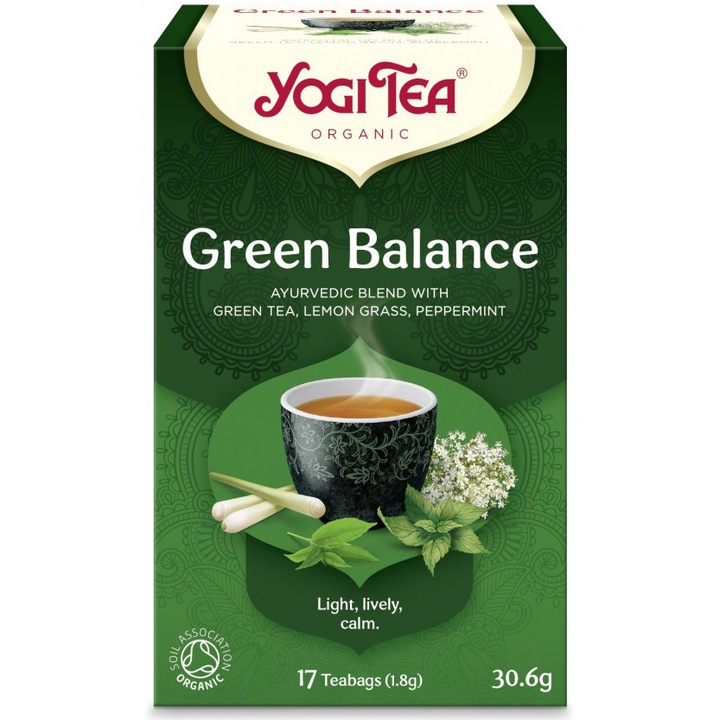 Био чай Yogi Tea Green Balance 17, 30.6 гр