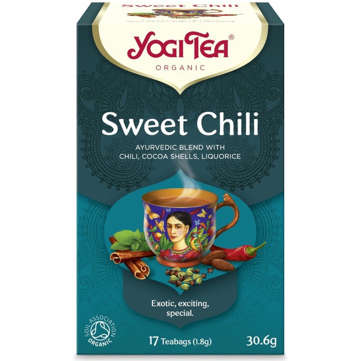 Био чай Yogi Tea, Сладък пипер, 17 пакетчета чай, 30.6гр