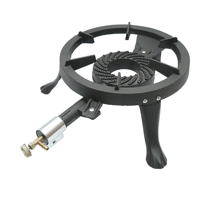 Pirostriás, öntöttvas gázégő 3 lábbal 330x110mm