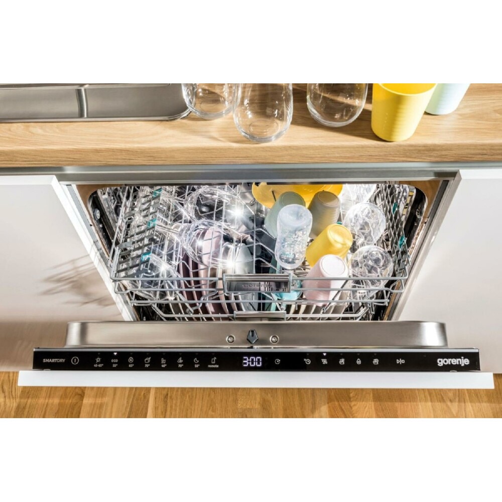 Masina De Spalat Vase Incorporabila GORENJE GV642E60, Clasa E, 13 Seturi, 6 Programe, 60 Cm, Negru