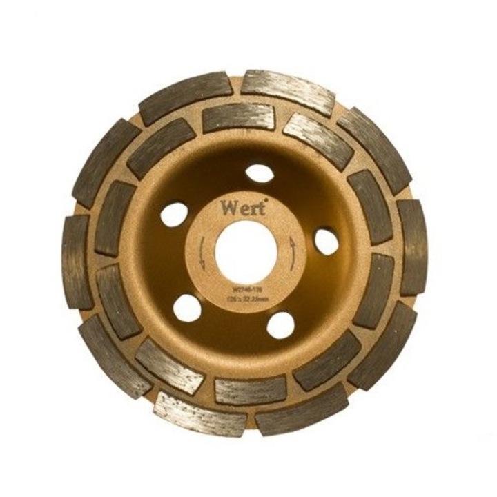 Disc dublu diamantat, taiere beton Wert 2740-115, Ø115x22.23 mm