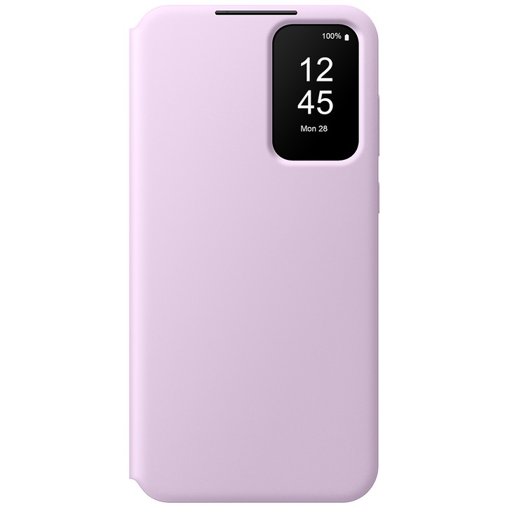 Husa de protectie Samsung Flip S-View Wallet Case pentru Galaxy A55 5G, Lavender