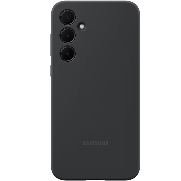 Husa de protectie Samsung Silicone Case pentru Galaxy A35 5G, Black