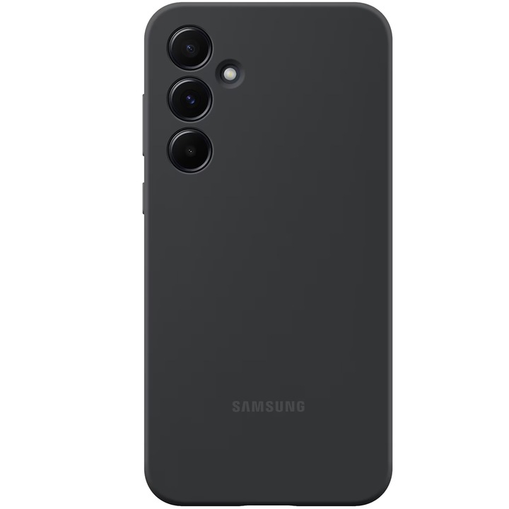 Husa de protectie Samsung Silicone Case pentru Galaxy A55 5G, Black