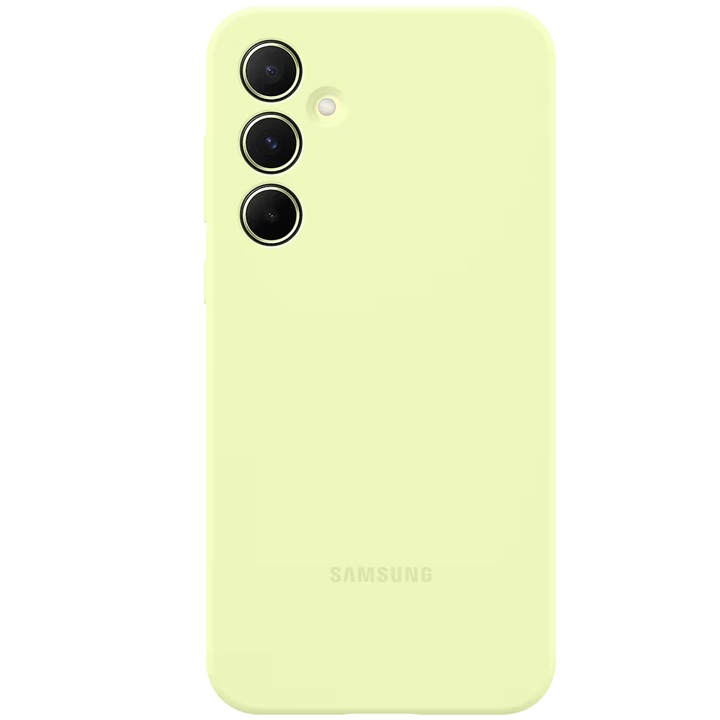 Husa de protectie Samsung Silicone Case pentru Galaxy A55 5G, Lime