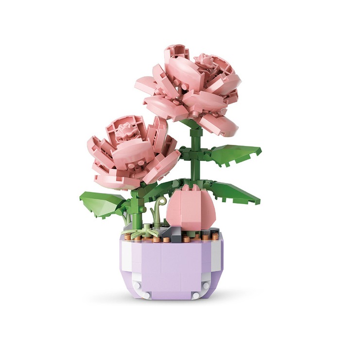 Blocuri de constructie, Model planta suculenta, 317 piese, 14 ani+