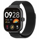 Curea pentru Xiaomi Redmi Watch 4 / Band 8 Pro, Bizon, Inox, negru