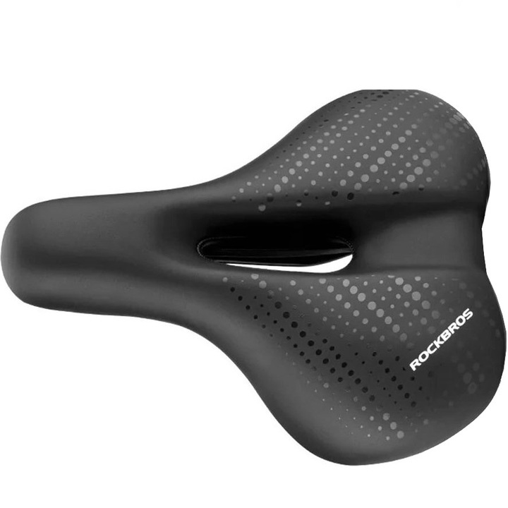 Sa bicicleta Rockbros, 38218916002 MTB, piele ecologica, anatomica, negru, 24x19.5cm