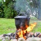 Cazan din fonta Kamille 4L – pentru gatit la foc deschis si camping