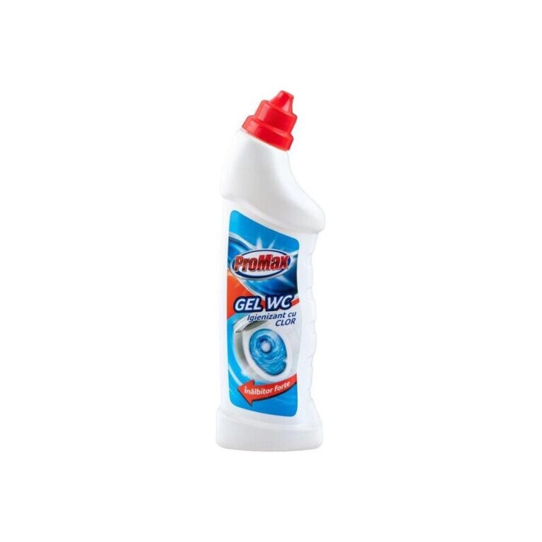 Dezinfectant wc gel, Promax, igienizant, cu clor, 750ml - eMAG.ro
