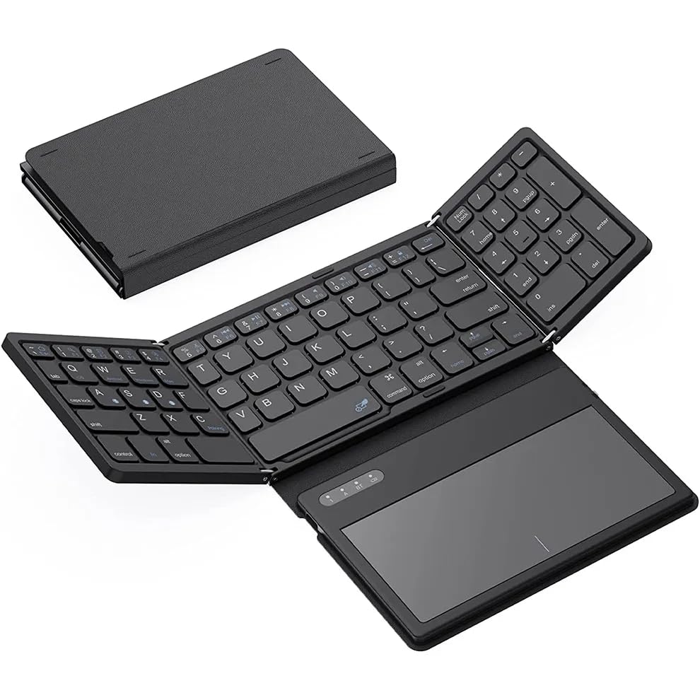 Mini Tastatura Pliabila Jeswo Bluetooth Touchpad Negru Emag Ro