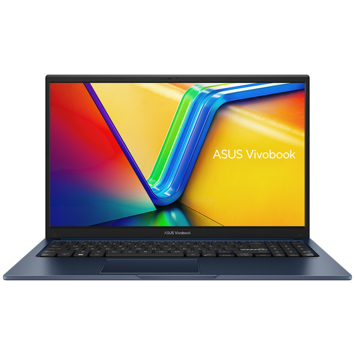 Лаптоп Asus Vivobook X1504VA-NJ924, X1504VA-NJ924.250SSD, 13.3", Intel Core i5-1335U (10-ядрен), Intel Iris Xe Graphics, 16GB (8GB onboard + 8GB) DDR4, Син