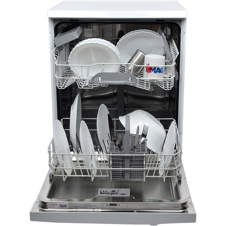 Masina de spalat vase Bosch SMS40E32EU, Capacitate 12 seturi, 4 programe, Clasa F, Latime 60 cm, Alb