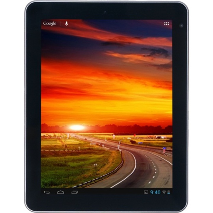 Tableta Evolio ARIA Mini cu procesor Rockchip Dual-Core 1.5GHz, 8", Display IPS HD, 1GB DDR3, 8GB, Multi-Touch, GPS, Wi-Fi, Bluetooth, Android 4.1 Jelly Bean, Dark Grey