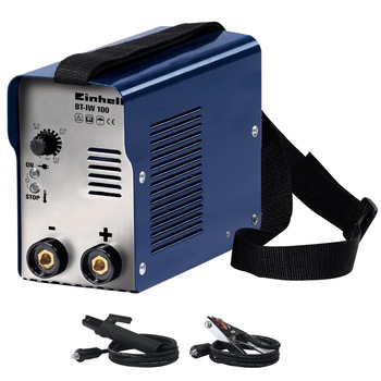 Invertor de sudura Einhell BT-IW 100, 80 A, 230 V, electrod 1.6-2.5 mm, ventilator racire, 5.3 kg Invertor de sudura Einhell BT-IW 100, 80 A, 230 V, electrod 1.6-2.5 mm, ventilator racire, 5.3 kg