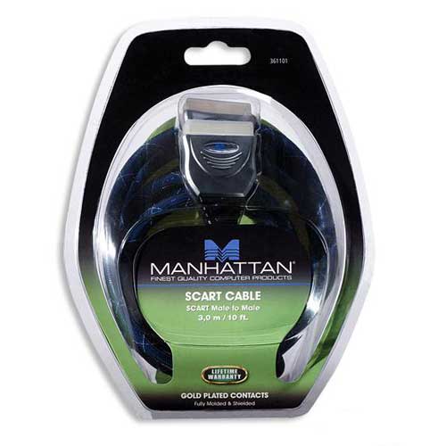 Cablu Manhattan SCART 21 pini, 3m