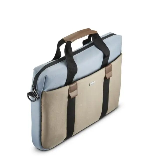Geanta laptop, Hama, 40 - 41 cm, 15.6 - 16.2", Bej/Albastru deschis