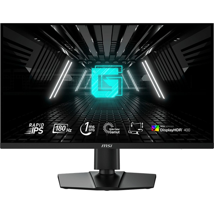 MSI G274QPF E2 monitor, 27 hüvelykes IPS, 2560 x 1440, USB Type-C DisplayPorttal, 1 x DisplayPort 1.4, 1 x audiokimenet, 2 x HDMI 2.0b