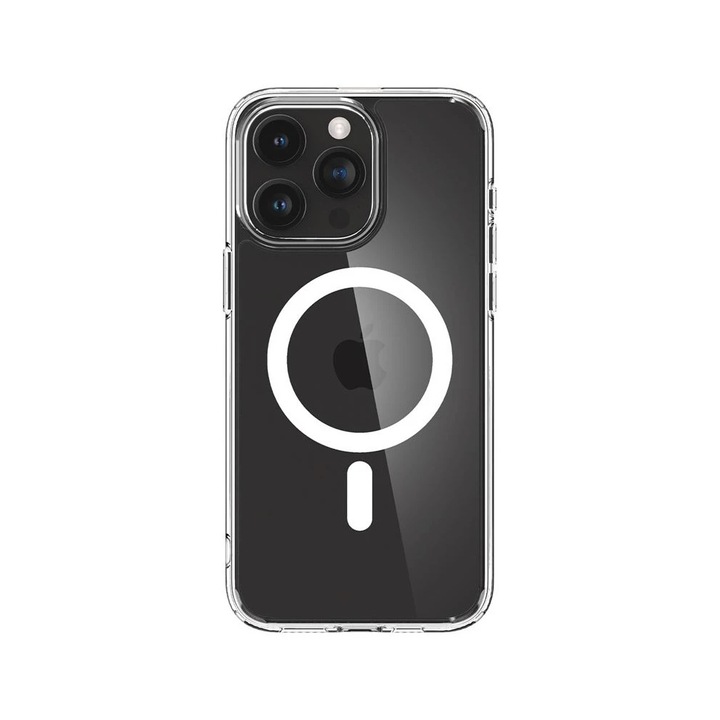Калъф за смартфон Spigen Ultra Hybrid съвместим Apple iPhone 15, MagFit, бял