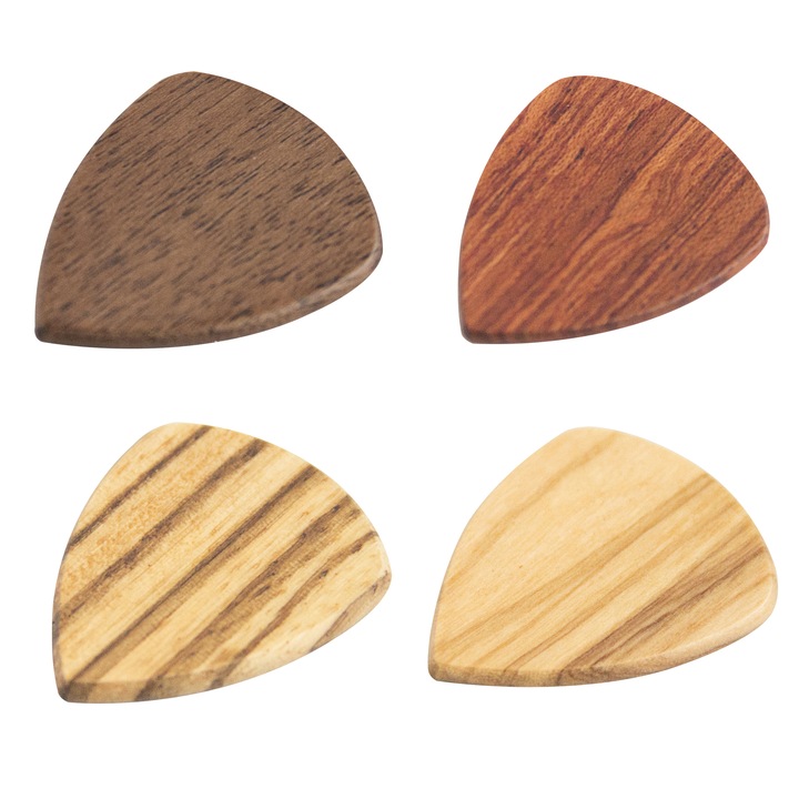 Set 4 pene chitara, Lemn, Multicolor